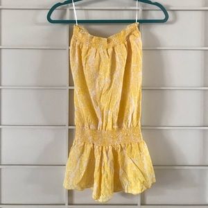 Indah Yellow Tube Top Romper